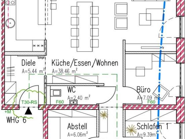 Helle altersgerechte Wohnung im KFW 40 Energiesparhaus Nähe Porta Nigra – an den Krankenhäusern