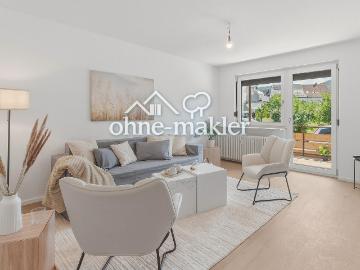Helle, bezugsfreie und renovierte 3 Zi. Wohnung mit großem Sonnenbalkon *PROVISIONSFREI