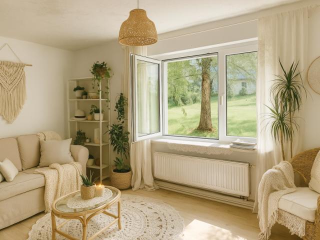 helle Erdgeschoss Wohnung im Grünen