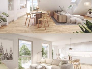 Helle Dachgeschosswohnung mit Grünblick