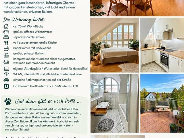 Helle Dachgeschosswohnung + Porto ❤️| München