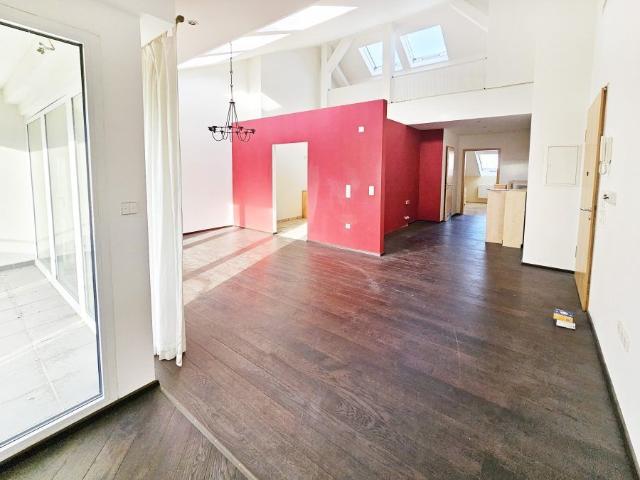 Repräsentative DG Wohnung mit Galerie, ca. 64 m² WZ, Kamin, Gäste WC, gr. Balkon, Lift