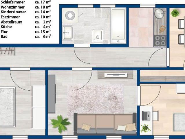 Helle Familienwohnung mit perfekter Anbindung