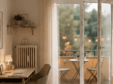 Helle Garçonnière – modern, ruhig & stadtnah