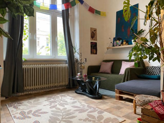 Helle, gemütliche 40m2 Altbauwohnung in Top Lage All inclusive für 600€ mit Katzen WG