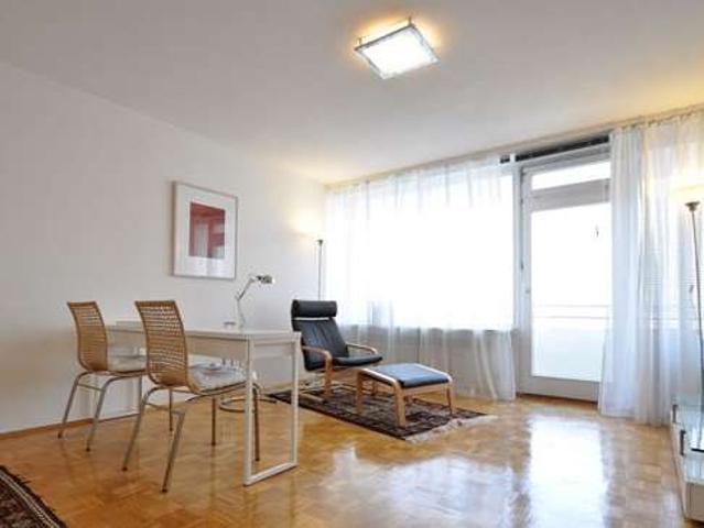 Helle, geräumige 1 Zimmer Wohnung mit Balkon und schönem Ausblick