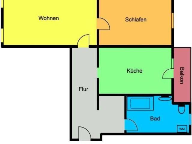 Helle großzügige Wohnung mit Balkon und Tageslichtbad mit Wanne!