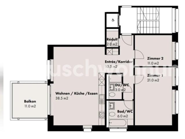 Helle & moderne 3,5 Zim. Wohnung gegen min. 3,5 Zimmer