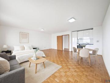 Helle Neubauwohnung mit Parkblick in U Bahnnähe bei Donauinsel | vermietet bis 2031 | freier Mietzins | modernes Gebäude inkl. Tiefgarage