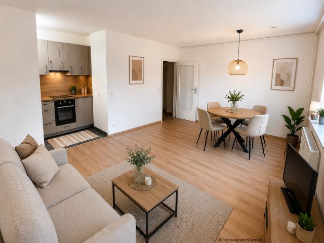 Helle, sanierte 1,5 Zimmer Wohnung mit praktischer Raumaufteilung