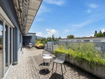 Baar, Kanton Zug - Parkplatz, Terrasse