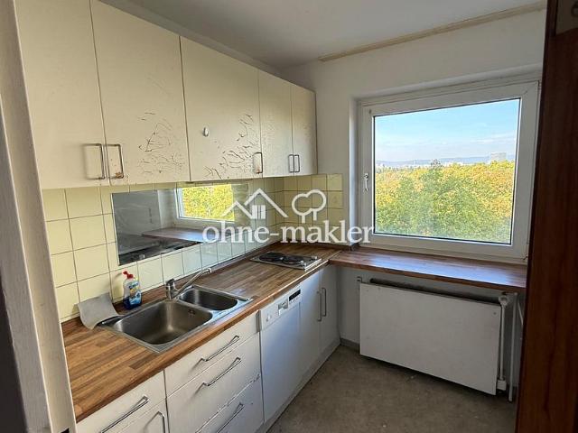 Helles 40 m² Appartement mit separater Küche, schönem Ausblick und Badewanne in Mainz Oberstadt