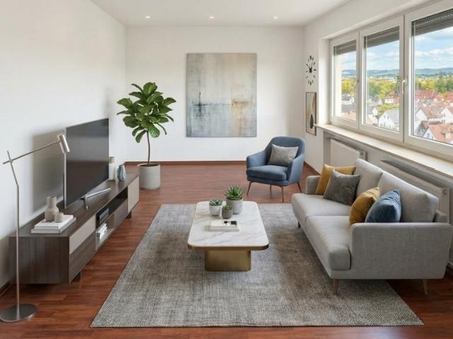 Helles 4 Zimmer Penthouse mit Einbauküche in Aschaffenburg Leider