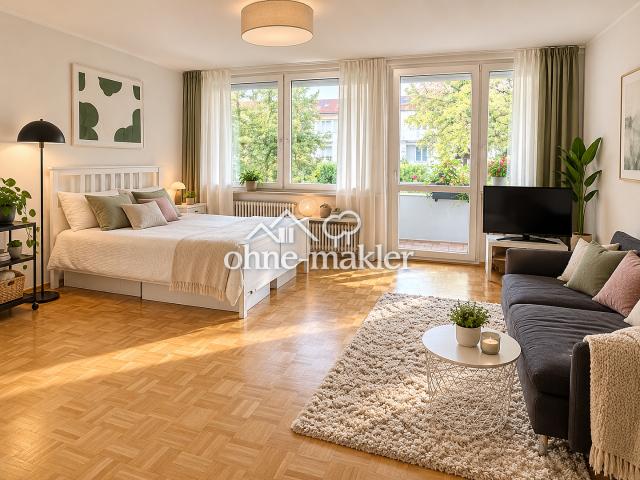 Helles, charmantes Appartment am mit großzügigem Balkon und Blick ins Grüne