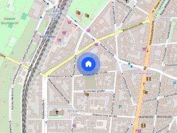 Helles Apartment im beliebten Belgischen Viertel Video Online