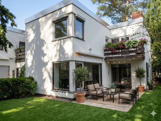 Helles Eckhaus in Dahlem mit Südwest Garten, Balkon und über 50 m² Kellerfläche