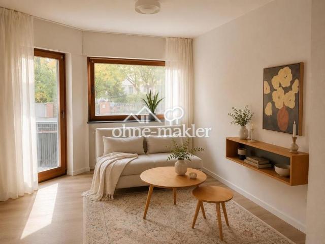 Helles, frisch saniertes 1 Zimmer Apartment mit Balkon in Bessungen