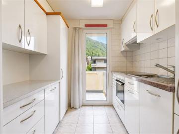 Helles Penthouse mit Balkon und grüner Aussicht