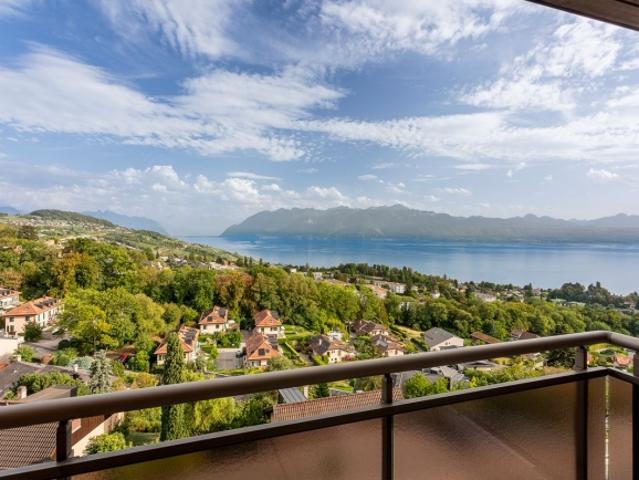 Hervorragend renoviertes 2,5 Zimmer Doppelhaus mit Panoramablick auf den Genfersee, die Alpen und das Lavaux