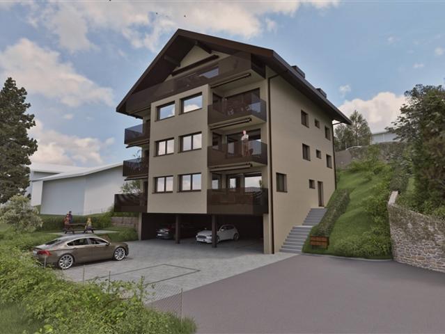 Hervorragende neue Dachgeschosswohnung von 41/2 im Dachgeschoss mit Balkon und freiem Blick