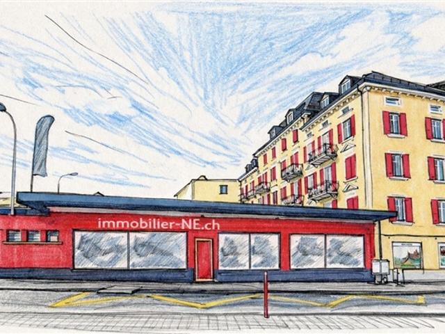 HERVORRAGENDE GEWERBEFLÄCHE VON 470 M² AN EINER STARK BEFAHRENEN STRASSE