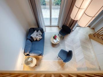 Herzog Park Suites | Junior suite with gallery and garden
