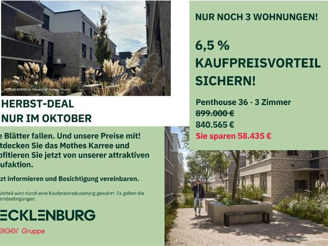 Herbst Deal: 6,5% GESCHENKT für traumhaft schönes Penthouse mit Sonnenterrasse