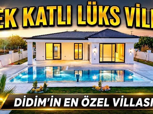 HERKESİN HAYALİ OLAN 3+1 TEK KATLI MUHTEŞEM VİLLA