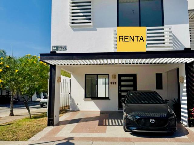 HERMOSA CASA EN RENTA EN ÁMBERES RESIDENCIAL | EN ESQUINA CON TERRENO EXCEDENTE Y JARDÍN | 3 RECÁMAR