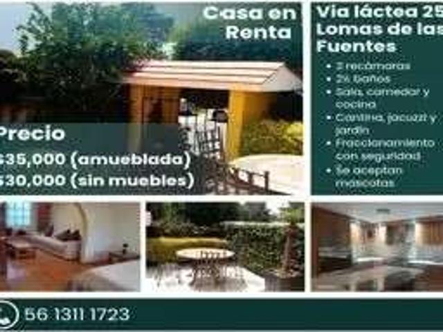 Hermosa casa en renta ubicada en via lactea 255 3