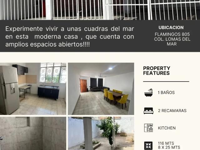Hermosa casa lista para habitar a 8 min del malecón y playa