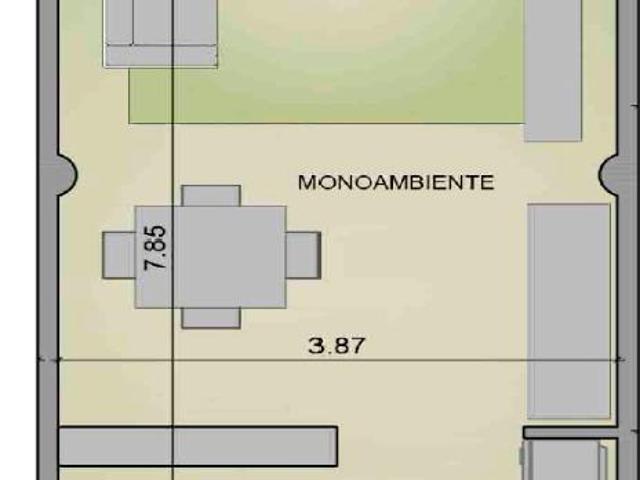 Hermoso monoambiente muy luminoso con cochera