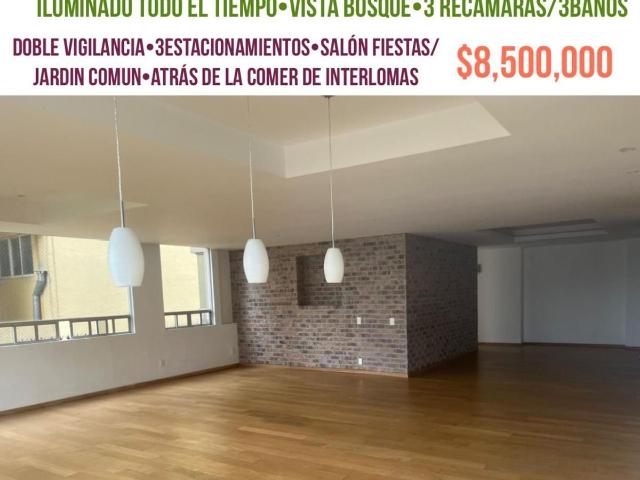 Hermoso Depto Interlomas atr?s de la comerical mexicana