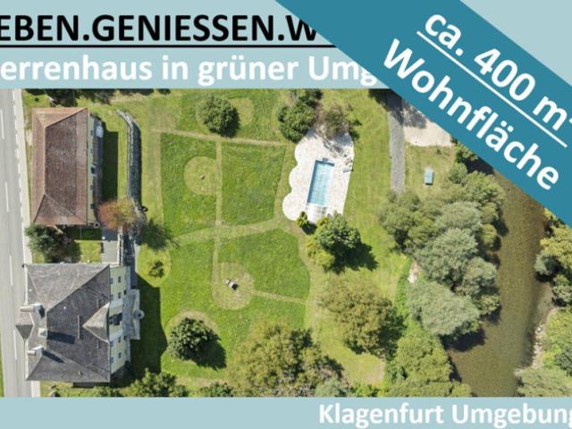 HERRENHAUS IN GRÜNER UMGEBUNG IN KÄRNTEN