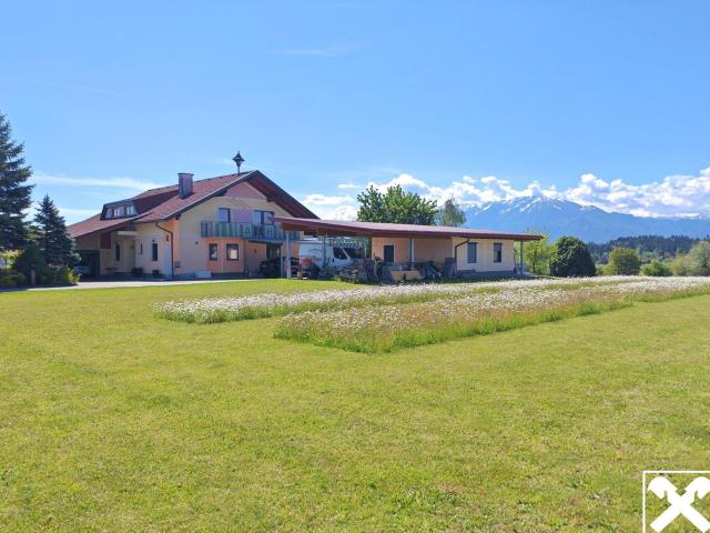 Herrliche Ruhelage Östlich von Völkermarkt! Wohnhaus mit Bergblick, Garage und Nebengebäude