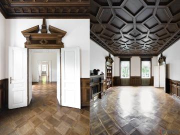 Herrschaftliche Wohnung in historischer Villa | über 440m² Garten & möglicher Infinity Pool | ca. 4,40 m Raumhöhe | sanierungsbedürftig | U Bahnnähe