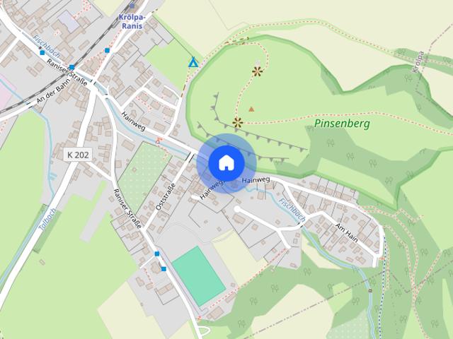 Hier können 1 2 Familien wohnen, 6,5 Zimmer, in sehr ruhiger Lage von Krölpa