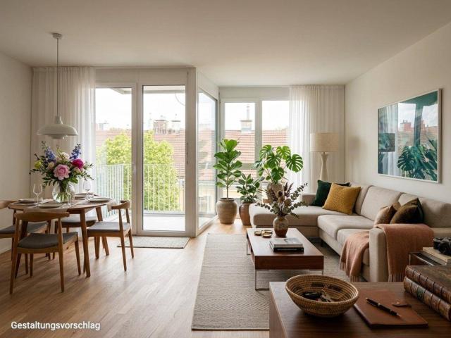 Hier ziehst als Erstes du ein: 2 Zimmer Wohnung mit Balkon, 1100 Wien