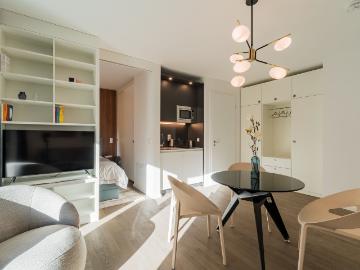 High quality furnished 1.5 room apartment in the triangle between Friedrichshain, Kreuzberg and Neukölln, Berlin Amsterdam Apartments for Rent