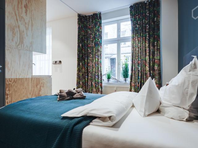 High quality, sophisticatedly designed, new apartment in a century house in Düsseldorf, Dusseldorf Amsterdam Apartments for Rent