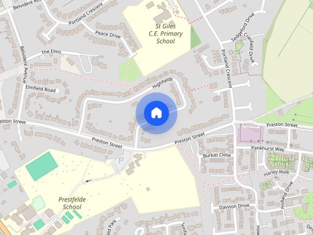 Highfields, Off Preston Street, Shrewsbury