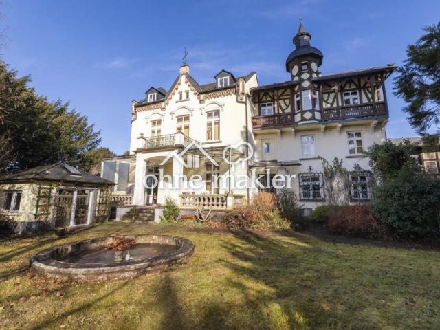 Historische Villa mit Rheinblick Nebengebäude und Garage