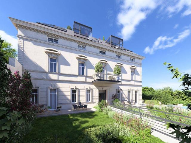 Historische Villa Seutter | sanierungsbedürftige 3 Zimmer Gartenwohnung mit Atrium in Grünruhelage nähe U Bahn | 4,40m Raumhöhe