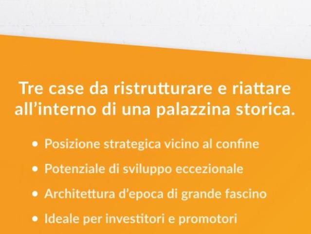Historisches Gebäude in Ponte Tresa zur Sanierung