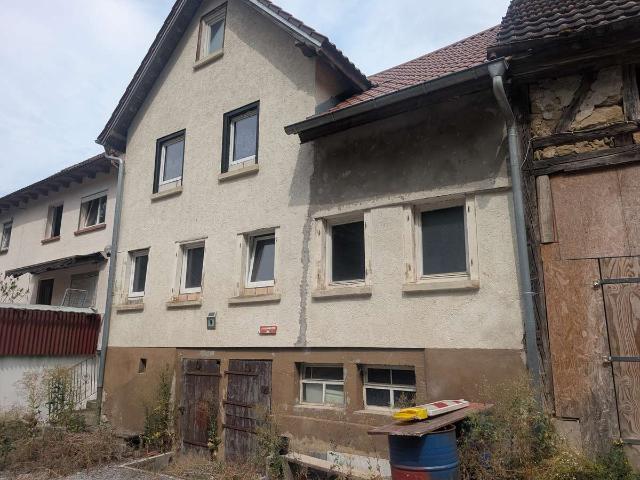 Historisches Sanierungsobjekt mit Fachwerk Scheune in Öhringen Ohrnberg – viel Platz für Macher und