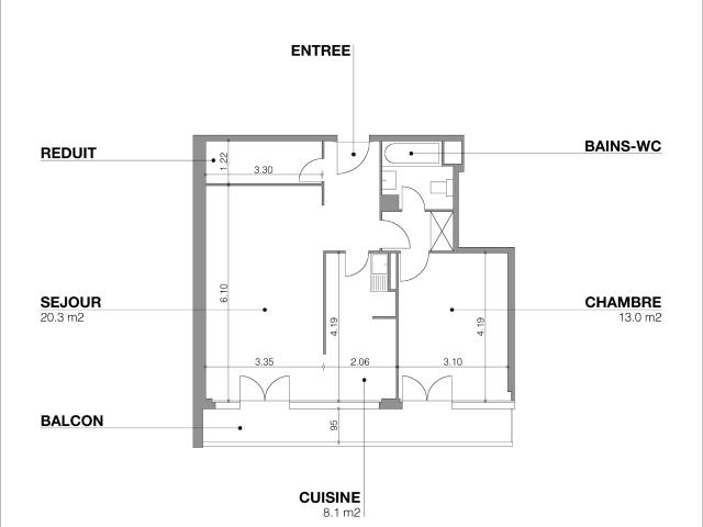 Home 3 rooms | Grand Pré