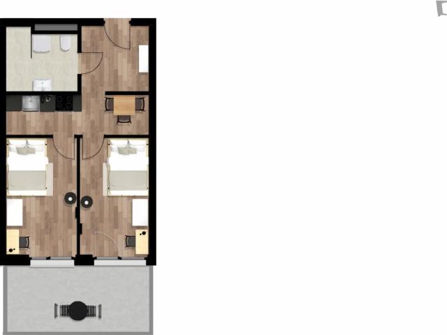 Homely single bedroom in a shared flat in Lend