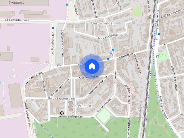 Hoboken: appartement 1 slp met terras