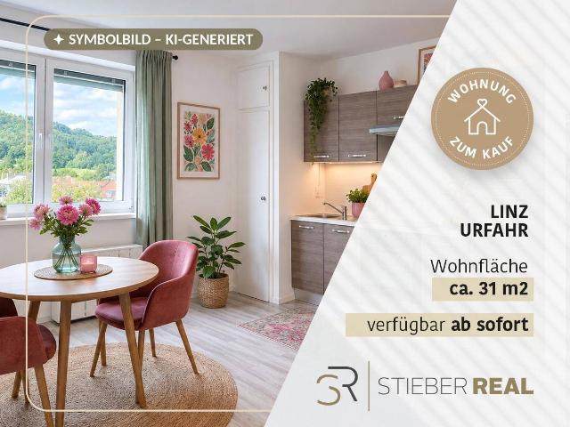 HOCH HINAUS! 1 Raum Wohnung mit Blick zum Pöstlingberg