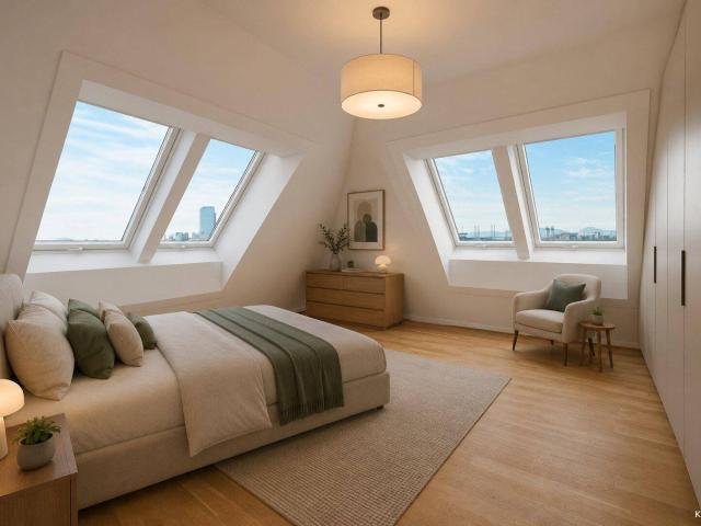 Klimatisierter Erstbezug | großzügig Wohnen im 2. Dachgeschoss >> Dachterrasse mit Wien Blick
